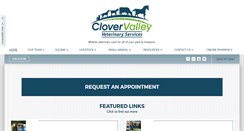 Desktop Screenshot of clovervalleyvet.com